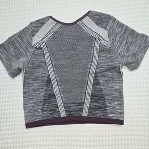 Athleta Kids Gray and Purple Top